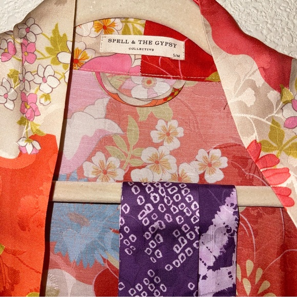 NWT Spell Tyler Chili Robe with Sash Size S/M - Picture 2 of 6